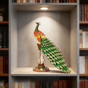 3D Дрвена Сложувалка — Паун