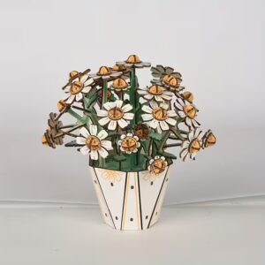 3D Дрвена Сложувалка -Цвеќиња