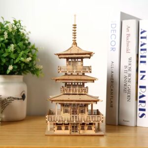 3D Дрвена Сложувалка — Јапонски Храм