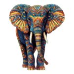 3D Дрвена Сложувалка — Слон