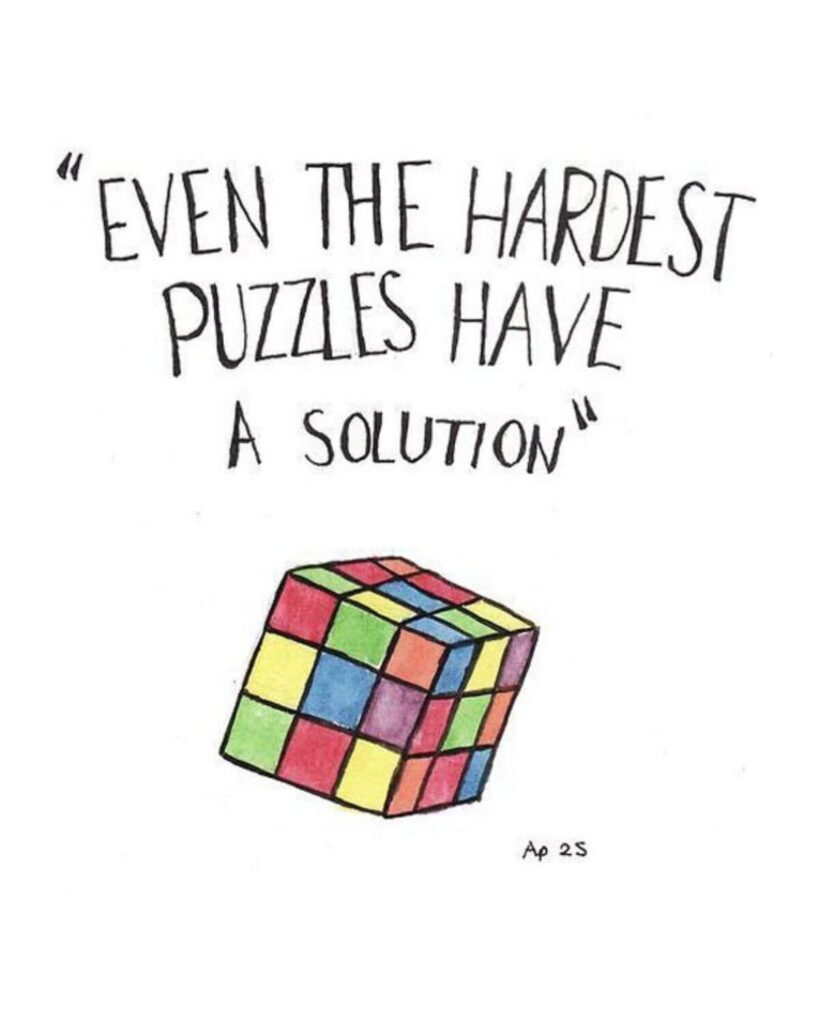 Even the hardest puzzle have a solution