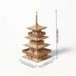 Јапонски Храм 3Д Сложувалка димензии
