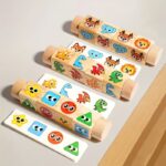 Детска Дрвена Играчка — Дрвени коцки со стикери