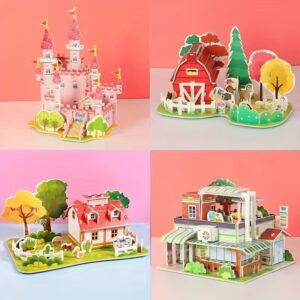 Детска Сложувалка- 3D Градови, Фарми и Замоци