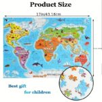 Дрвена Сложувалка- Континенти и Животни (200 парчиња)