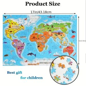 Дрвена Сложувалка- Континенти и Животни (200 парчиња)