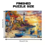 Сложувалка 1000 пар. Морски пејзаж димензии