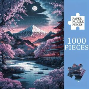 Сложувалка 1000 парчиња- Fuji Mountain and Cherry Blossom