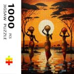 Сложувалка- Зајдисонце во Африка Puzzle- Sunset in Africa
